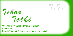 tibor telki business card